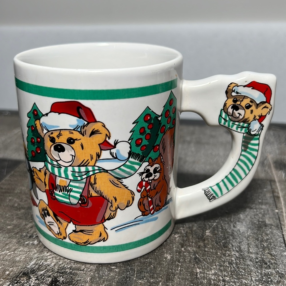 Vintage Alco Industries Christmas Ceramic Mug